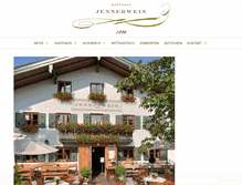 Tablet Screenshot of jennerwein-gasthaus.de